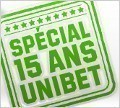 image Unibet fête son 15ème anniversaire .. en vous offrant 15€ ! Happy Birthday Unibet !
