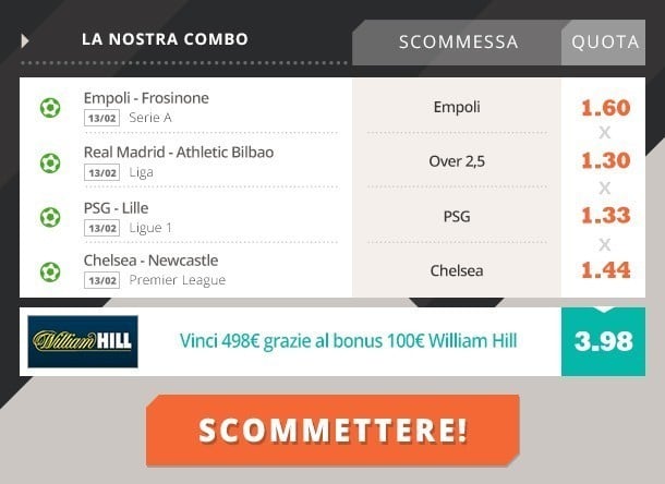 scommesse combo william hill