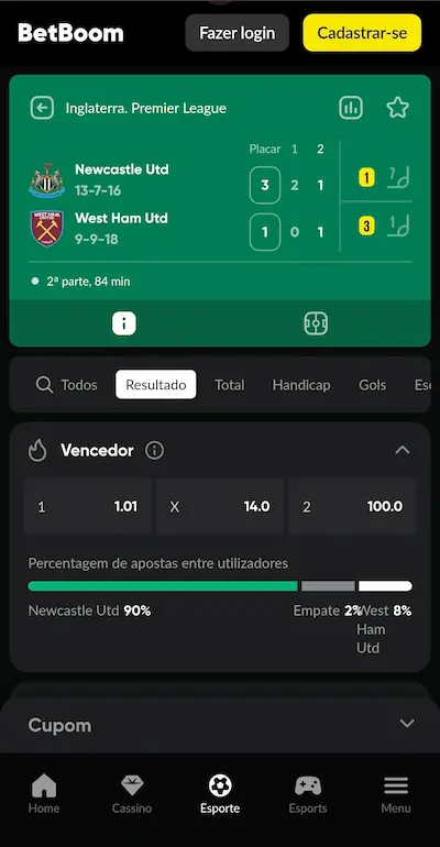 BetBoom ao Vivo