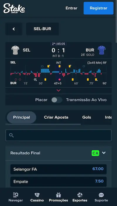Stake Ao Vivo