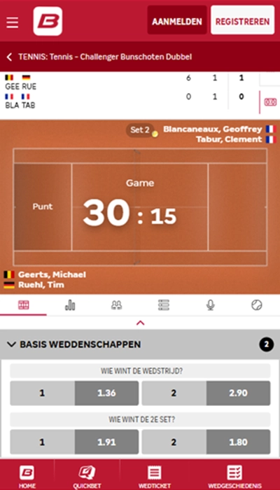 Betcenter België - live wedden