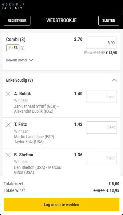 Bwin België wedbriefje