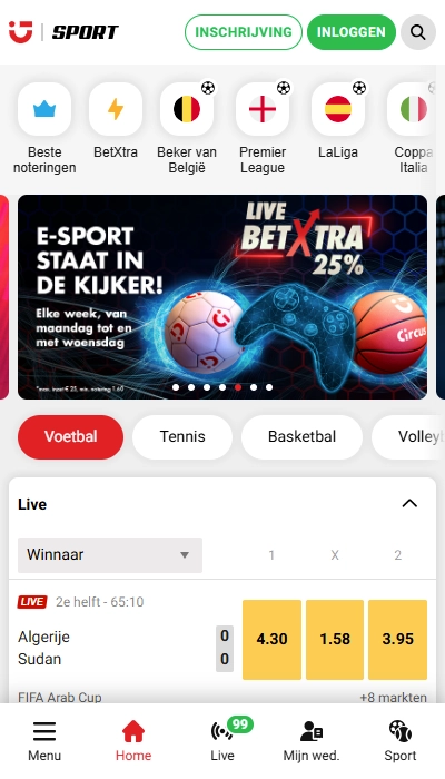 Circus BE registratie: stap 1