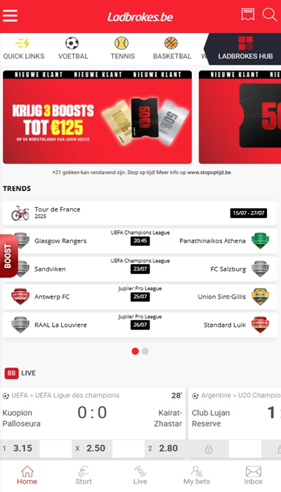 Ladbrokes homepage
