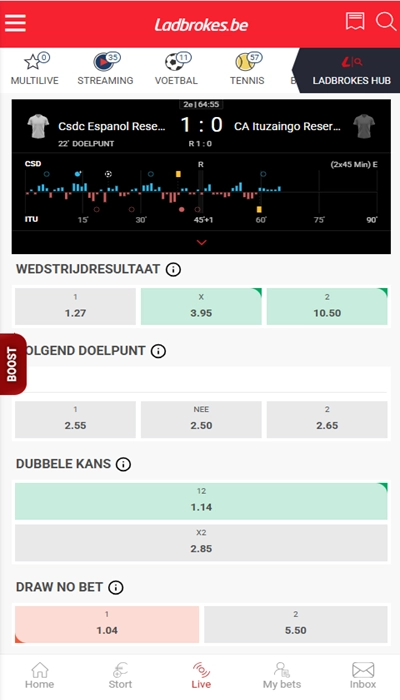 Ladbrokes Live wedden