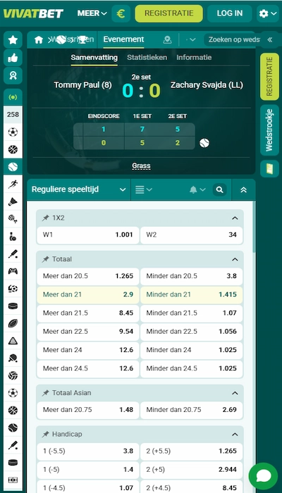 VivatBet live wedden