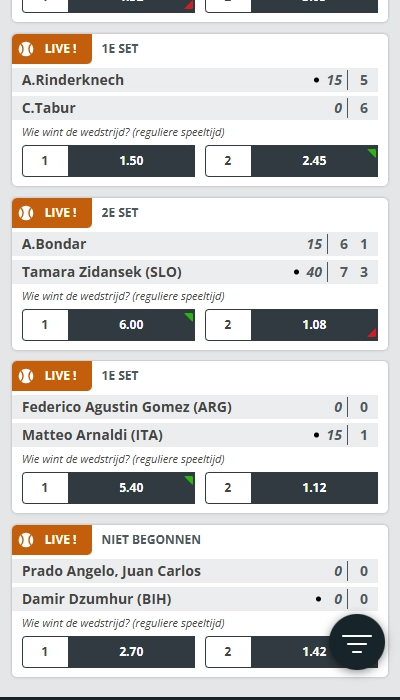 ZEbet Live wedden