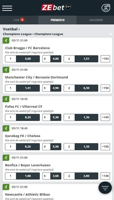 ZEbet registratie: stap 1