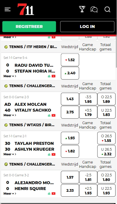 Live wedden bij 711