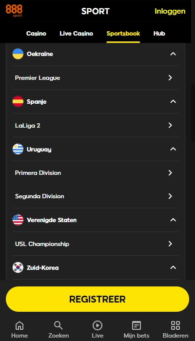 Voetbal bij 888Sport