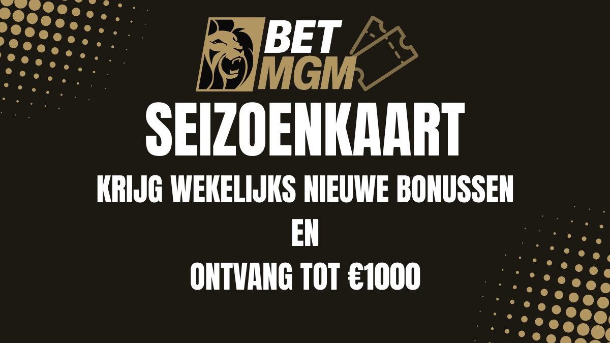BetMGM seizoenkaart promotie