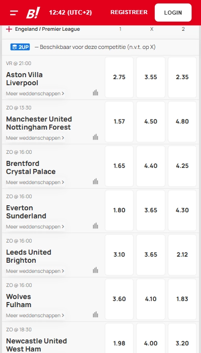 Bingoal odds