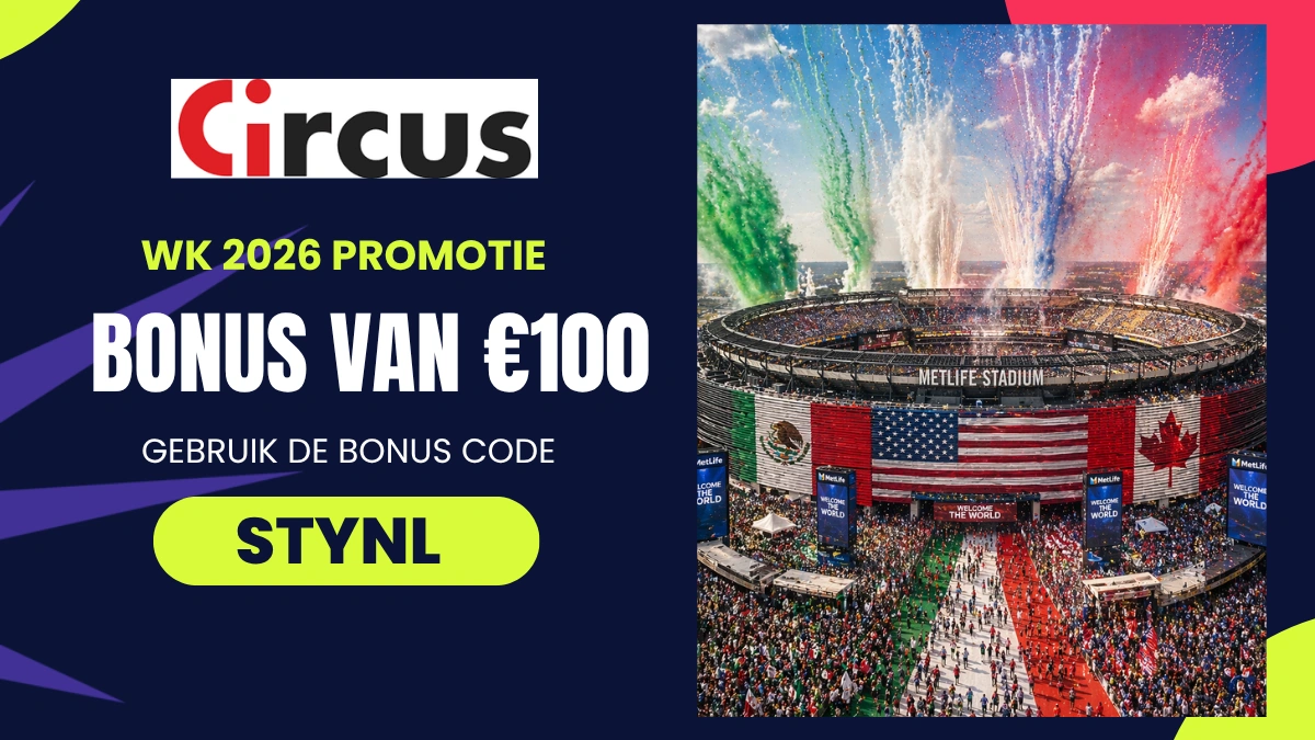 Circus welkomstbonus: €100
