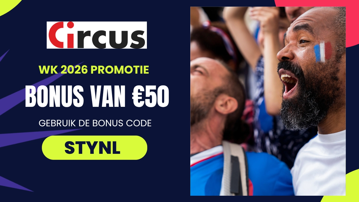Circus welkomstbonus: €50 aan free bets