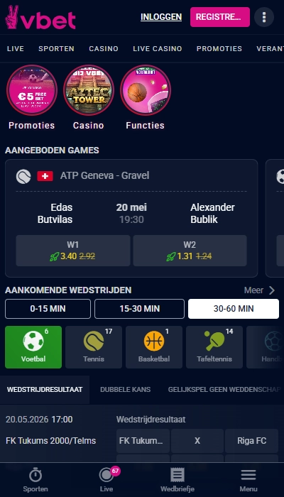 Vbet homepagina