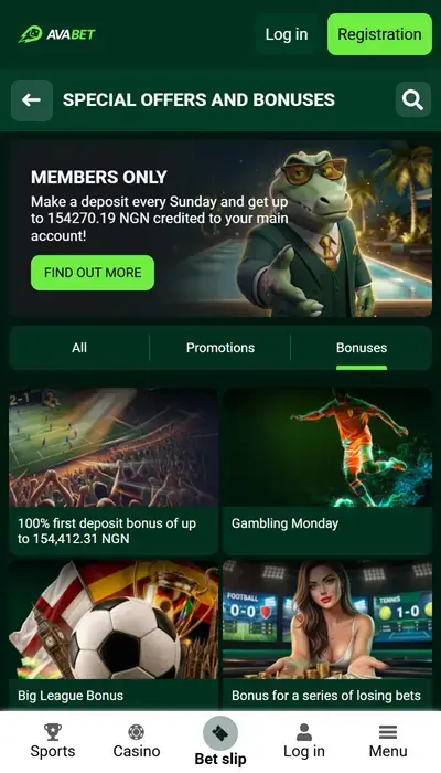 Avabet promos