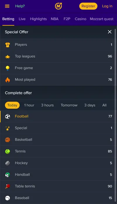 Mozzartbet sports