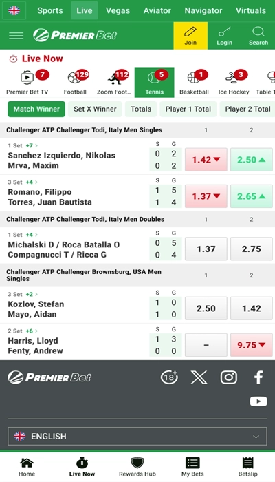Premier Bet football betting