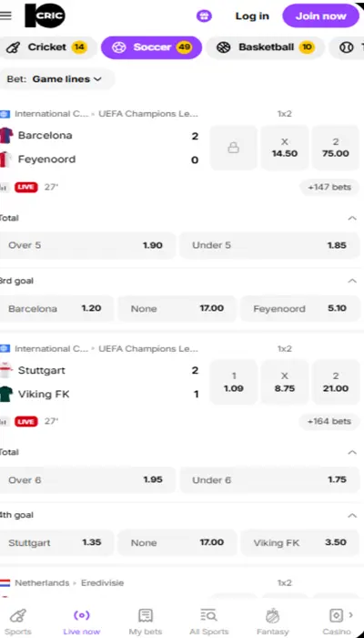 10CRIC India Live Betting