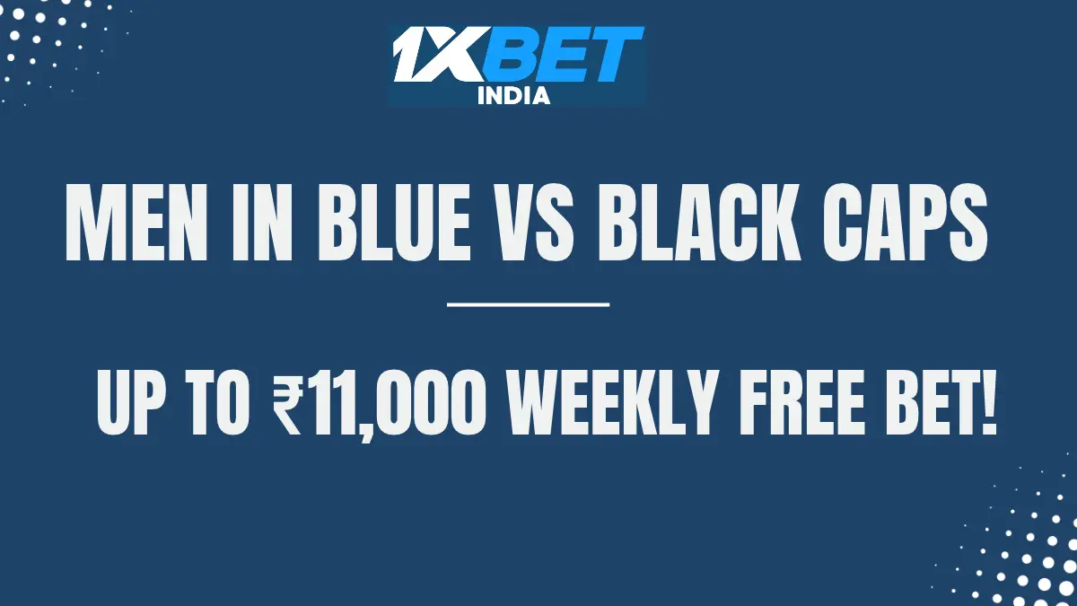 India Tour of New Zealand - Up to ₹11,000 weekly Free Bet!