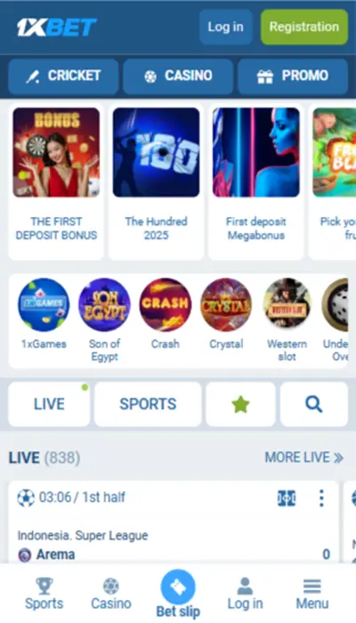 1xbet india - homepage