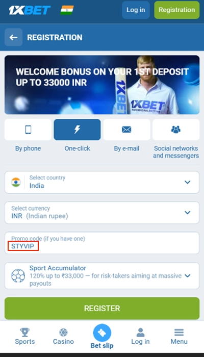 1xbet sign up2