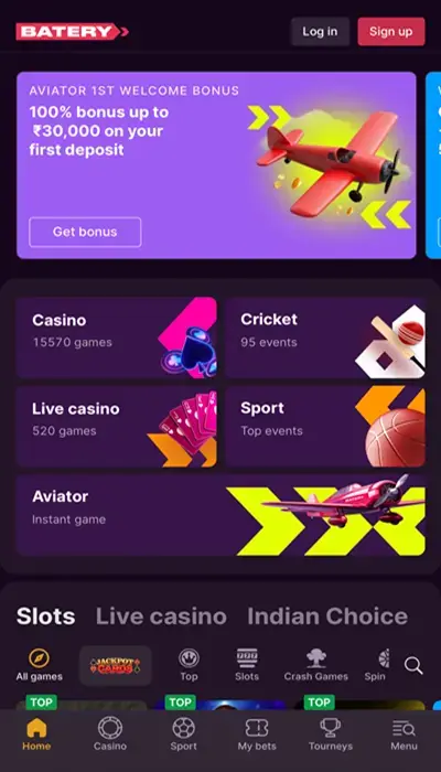 Baterybet homepage