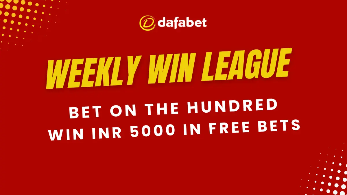 Weekly Win League - Bet on The Hundred & win INR 5000 in Free Bets!