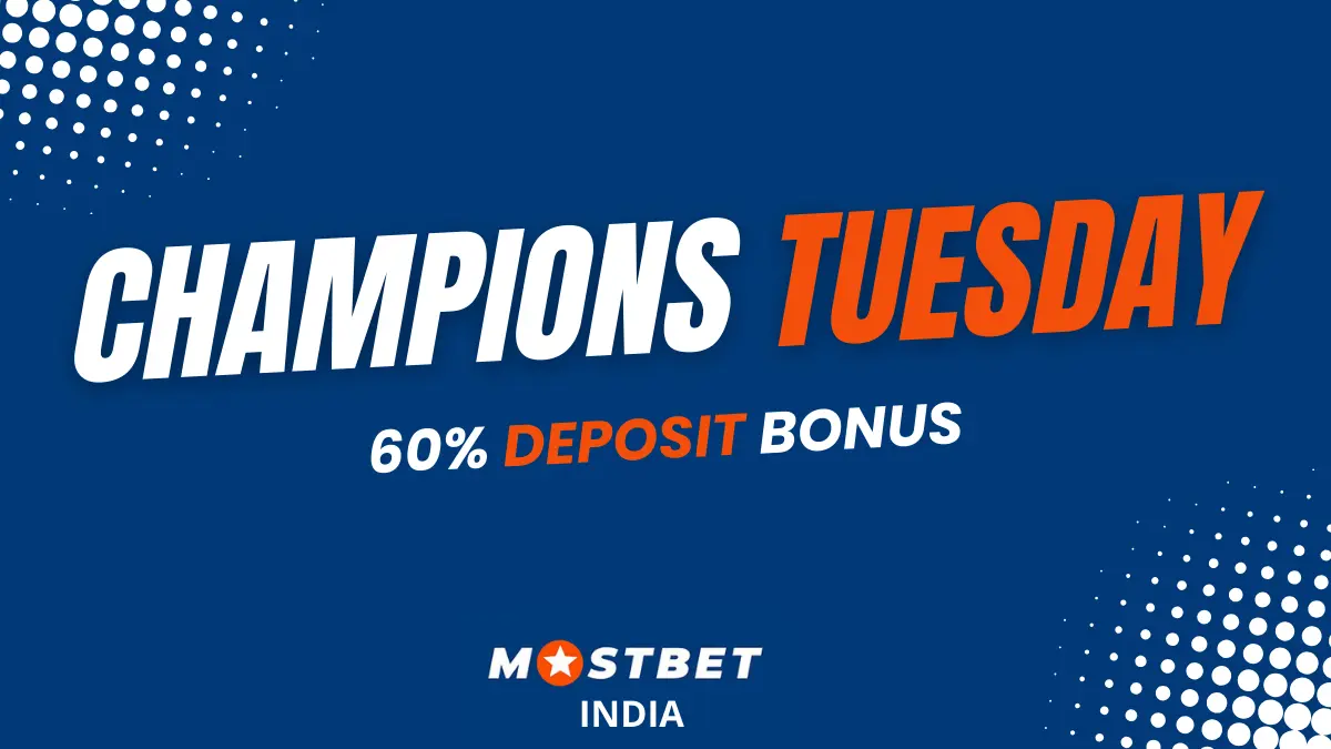 '60% Bonus on Tuesday Deposits'