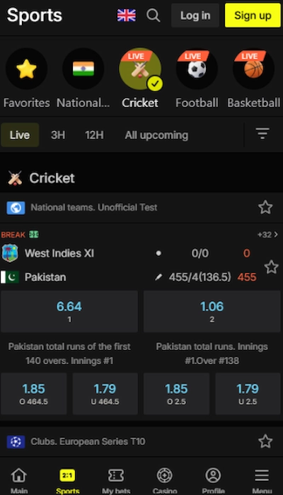 Parimatch India Cricket