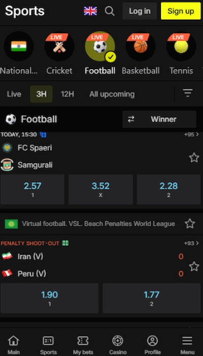 Parimatch India Football