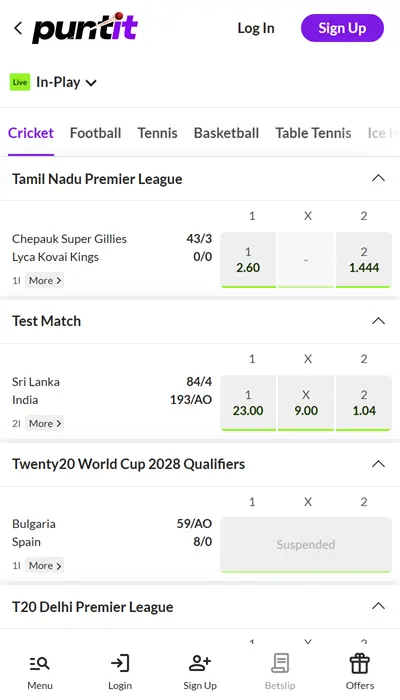 Puntit India Cricket Betting