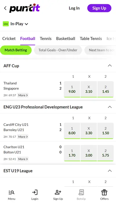 Puntit India Live Betting
