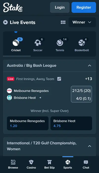 stake.com live betting