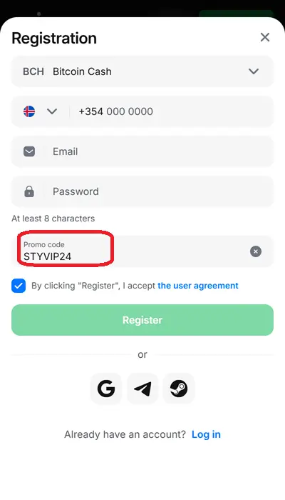 1win sign up