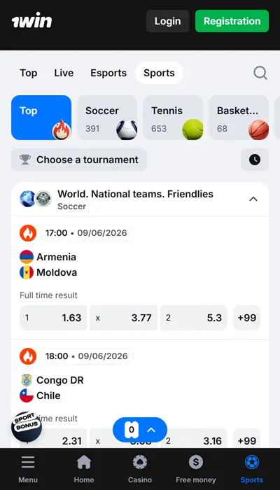 1win sports