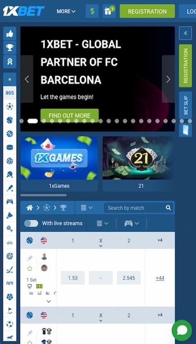 1xbet home