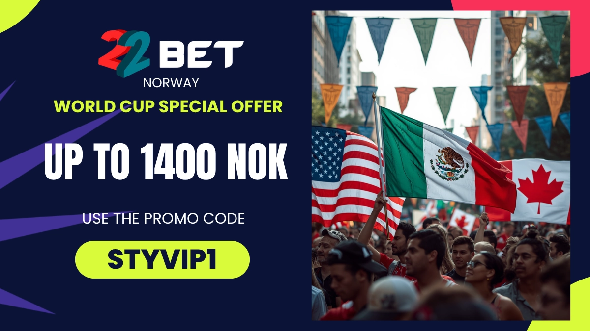 22bet Norway 2026 World Cup welcome offer