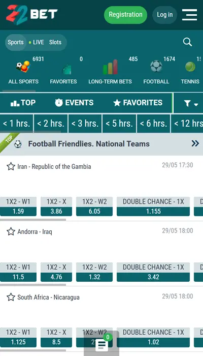22bet Football Betting