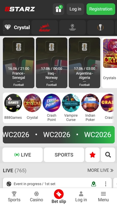 888starz - homepage