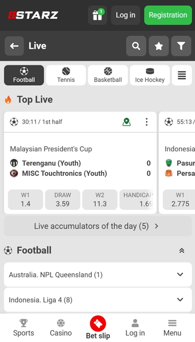 888starz live betting