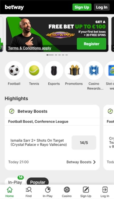betway homepage
