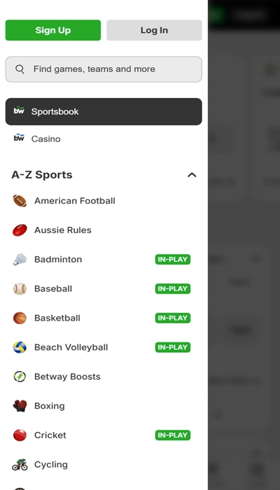 betway sports