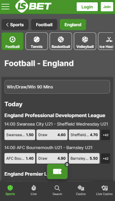 LSBet homepage