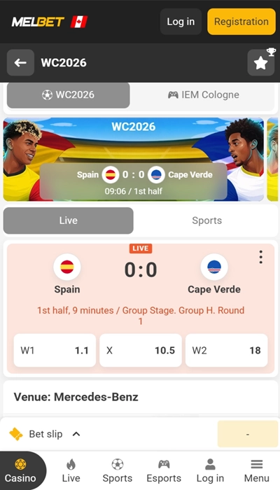 melbet football betting