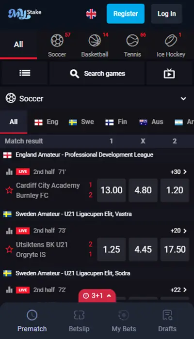 Mystake - live page