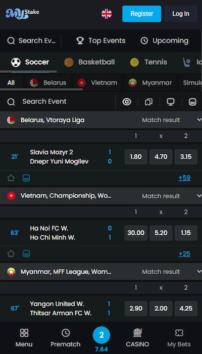 mystake betting