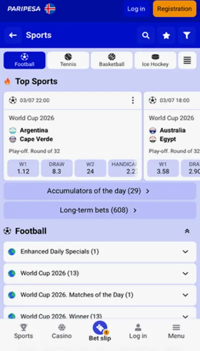 paripesa betting