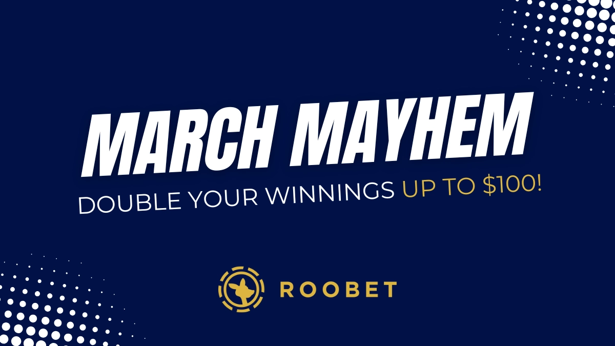 Interfaccia promozionale Roobet March Mayhem
