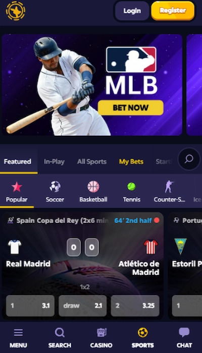 Roobet homepage